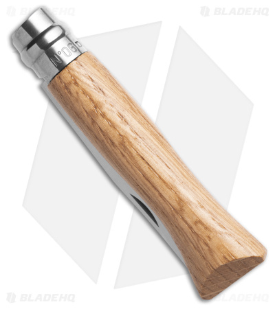 Opinel Knives No. 6 Stainless Steel Knife Oak (2.9" Satin) #6 SS