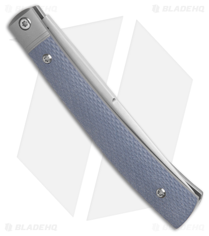 ESNYX Silver Line Barracuda Slip Joint Blue G-10 / Ti (3.5" Satin)
