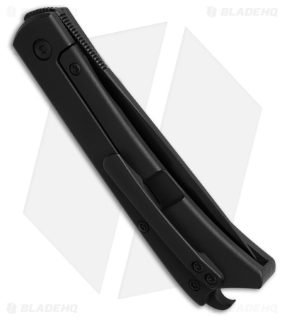 ESNYX Silver Line Beer Buster Frame Lock Knife Black Ti (3.1" Black) BBFF69