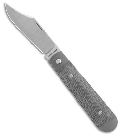 Jack Wolf Knives Big Bro Jack Black Canvas Micarta - C. Risner Cutlery LLC