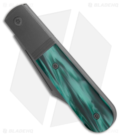 Jack Wolf Knives Big Bro Jack Slip Joint Knife Oz Green Kirinite (3" BB/SW)