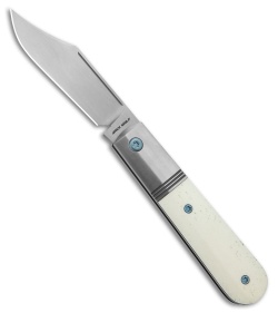 Jack Wolf Knives Big Bro Jack Slip Joint Knife White Bone (3&quot; Hand Satin) | 221546