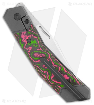 Jack Wolf Knives Bionic Jack Knife Watermelon Sugar CamoCarbon (3.25" Satin)