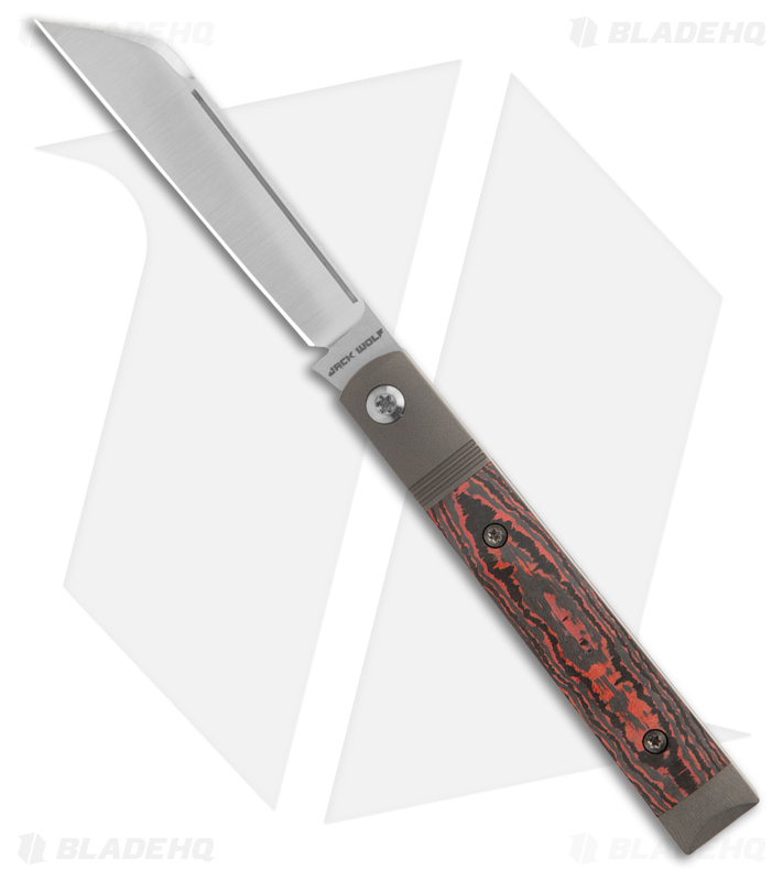 Jack Wolf Knives Feelgood Jack Fat Carbon Lava Flow (3" Satin)