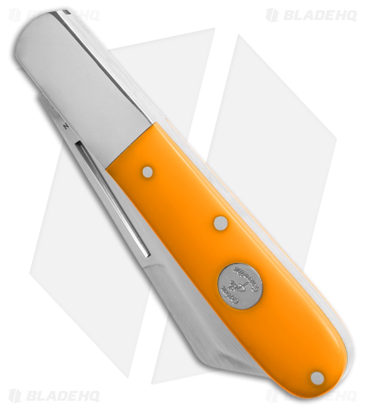 Bear & Son Barlow Knife 3.25" Yellow Delrin C3180