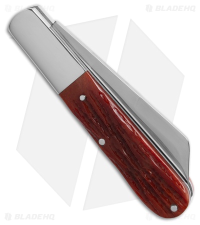 Bear & Son Barlow Knife 3.25" Red Stag Bone CRSB180