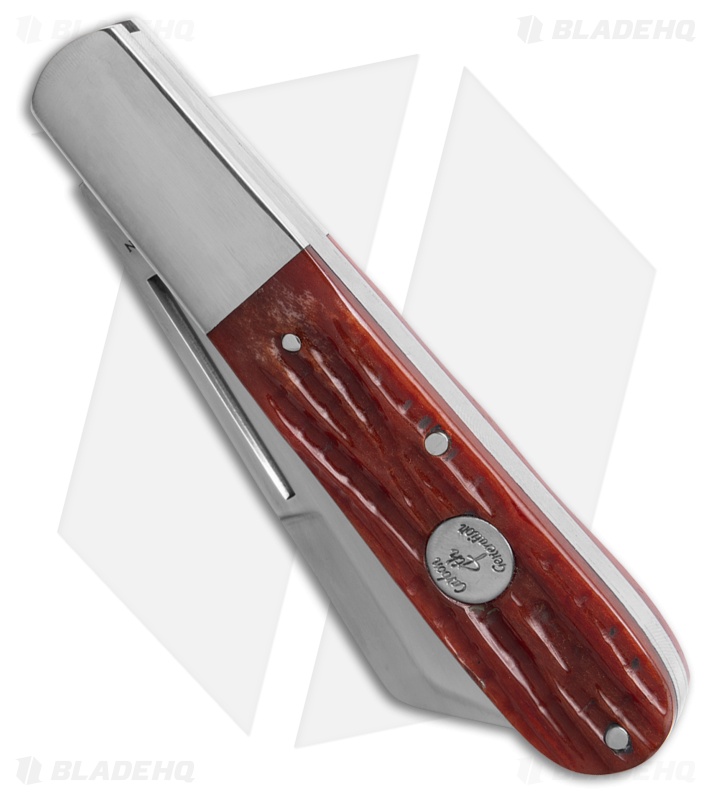 Bear & Son Barlow Knife 3.25" Red Stag Bone CRSB180