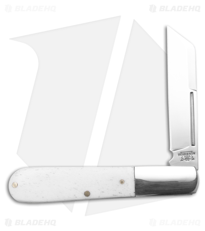 Bear & Son Barlow Knife 3.25" Smooth Bone WSB180