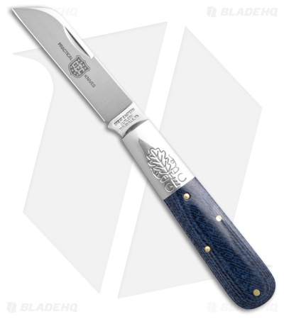 GEC Two Acorn Barlow Knife Denim Blue Micarta ( 3.1