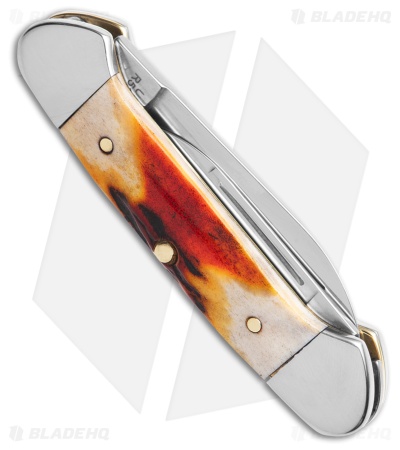 Case Knives Baby Butterbean Knife 2.75" Red Stag (R52132 SS) 09574