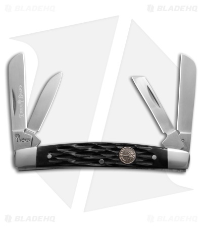 Boker TS 2.0 Congress Slip Joint Knife Black Jigged Bone (2" Satin)