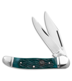 Hen & Rooster Copperhead Traditional Pocket Knife 3.25" Green Bone HR232GPB