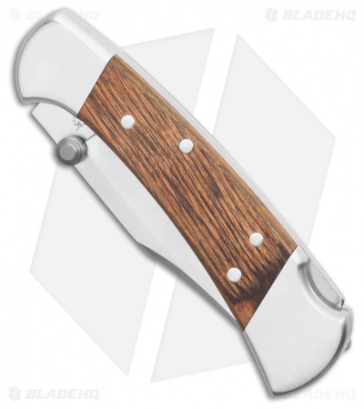 Buck 112 Ranger Walnut Dymalux Inlay Lockback Knife (3" S35VN Satin)