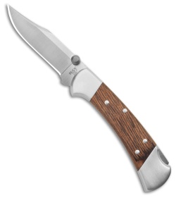 Buck 112 Ranger Walnut Dymalux Inlay Lockback Knife (3&quot; S35VN Satin) | 198135