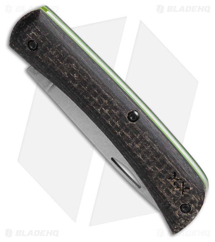 Case Crossroads Smooth Black Burlap Laminate XR Sod Buster® Jr with Dayglow G-10