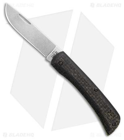 Case Crossroads Smooth Black Burlap Laminate XR Sod Buster® Jr with Dayglow G-10