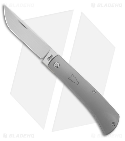 ESNYX Silver Line Workhorse Front Flipper Frame Lock Knife Ti/BB (3.2" Satin)