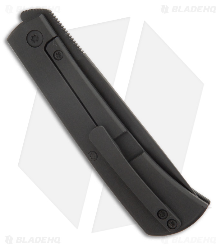 ESNYX Workhorse Front Flipper Frame Lock Knife Black Titanium (3.2" Black PVD)
