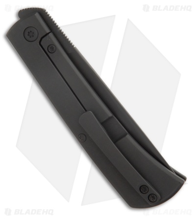 ESNYX Workhorse Front Flipper Frame Lock Knife Black Titanium (3.2" Black PVD)