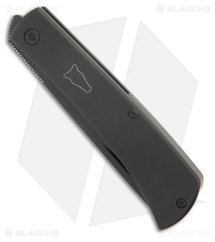 ESNYX Workhorse Front Flipper Frame Lock Knife Black Titanium (3.2" Black PVD)