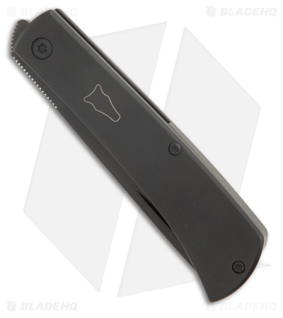 ESNYX Workhorse Front Flipper Frame Lock Knife Black Titanium (3.2" Black PVD)