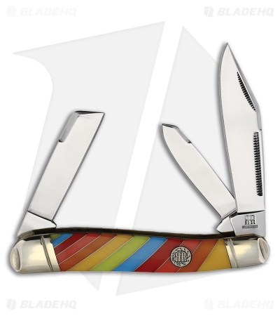 Rough Ryder Lollipop Texas Stockman Knife 3.5" Spectrum Polymer RR2472