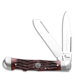 Boker TS 2.0 Double Lock Trapper Lockback Knife Brown Jigged Bone (3.2&quot; Satin) | 214434