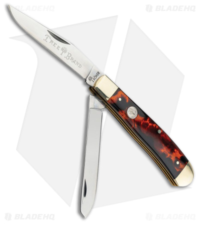 Boker Trapper Traditional Pocket Knife Faux Tourtoise (Satin D2)