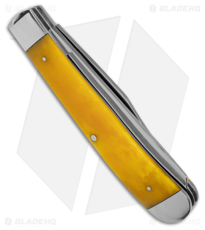 Boker Trapper Traditional Pocket Knife Smooth Yellow Bone (Satin D2)