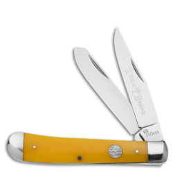 Boker Trapper Traditional Pocket Knife Smooth Yellow Bone (Satin D2)