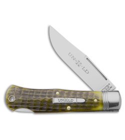 GEC Northfield UN-X-LD Bullet Pocket Knife C Green Jigged Bone (3" Satin)  72112