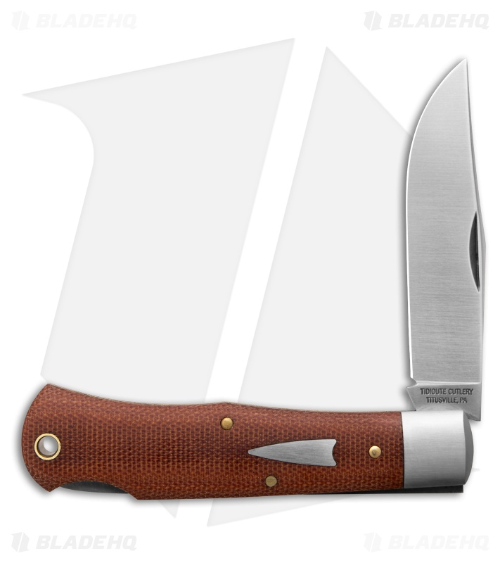 GEC Tidioute Cutlery Cody Scout Natural Canvas Micarta