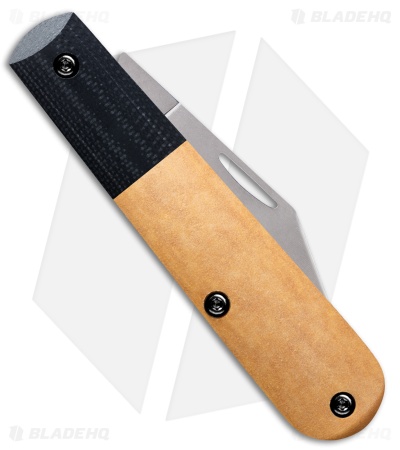 Case Crossroads XR Barlow Slip Joint Knife Tan Richlite Black G-10 (2.5" Satin)