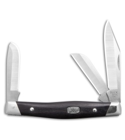 Buck 301 Stockman Slip Joint Knife Ebony Wood (3" Satin 420HC)