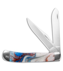 Bear and Son Trapper Slip Joint Knife 3.13" Coral Reef
