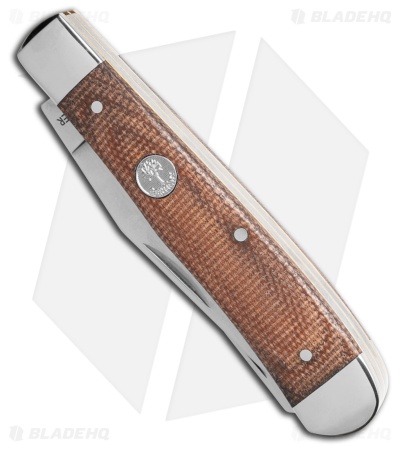 Boker Trapper Slip Joint Knife Canvas Micarta Brown (3.2" Satin) 110889