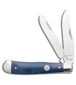 Boker Trapper Slip Joint Knife Canvas Micarta Denim (3.2" Satin) 110887