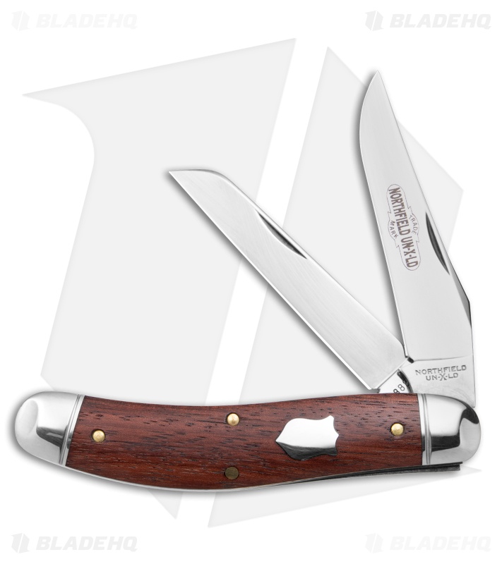 GEC Tidioute Cutlery Bayou Trapper Pocket Knife Bubinga Wood (3" Satin)