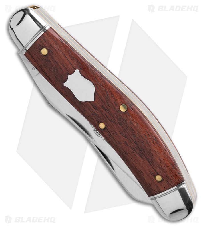 GEC Tidioute Cutlery Bayou Trapper Pocket Knife Bubinga Wood (3" Satin)