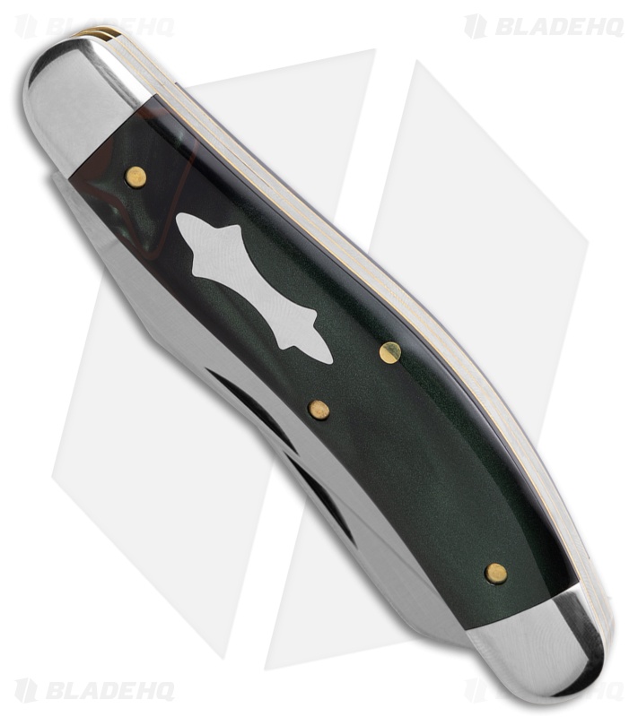 GEC Tidioute Cutlery Bayou Trapper Pocket Knife Hummingbird Acrylic (3" Satin)