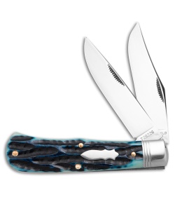 GEC Tidioute Cutlery French Creek Trapper Continental Blue Bone(3.1" Satin)