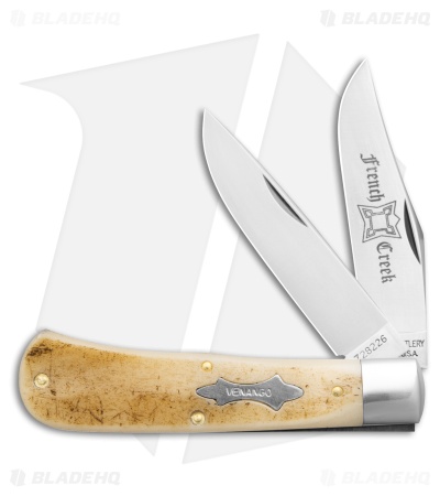 GEC Tidioute Cutlery French Creek Trapper Frontier Bone (3.10" Satin)