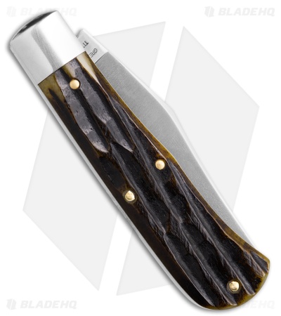 GEC Tidioute Cutlery French Creek Trapper Pine Bark India Jigged Bone(3.1" Satin