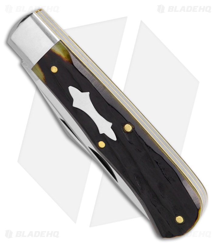 GEC Tidioute Cutlery French Creek Trapper Pine Bark India Jigged Bone(3.1" Satin
