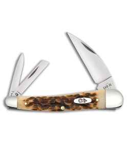 Case Knives Seahorse Whittler Knife 4" Amber Jigged Bone (6355WH CS) CA30094