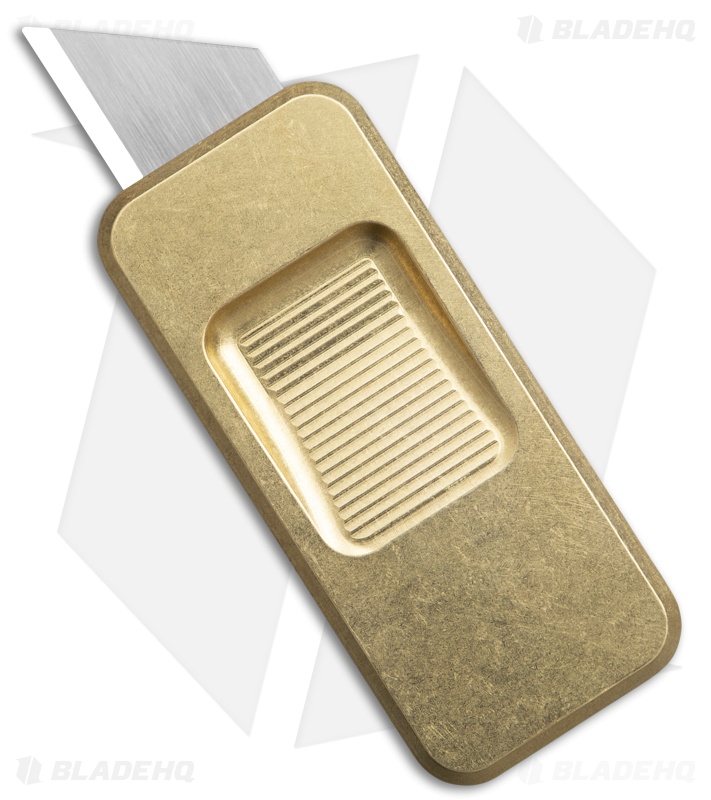Rivery Manufacturing Zero Agent Newton Utility Knife Brass