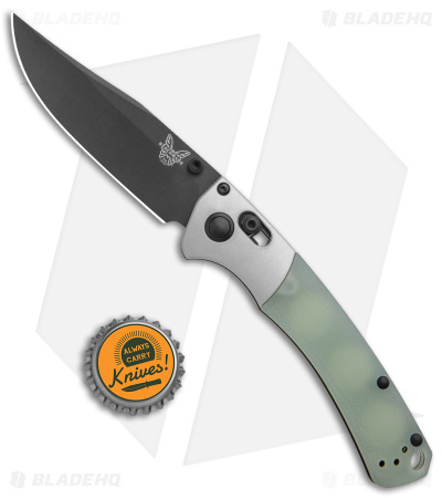 Benchmade Mini Crooked River Limited Edition Knife Jade G-10 (3.25" Black M4) 