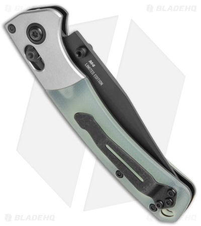 Benchmade Mini Crooked River Limited Edition Knife Jade G-10 (3.25" Black M4) 