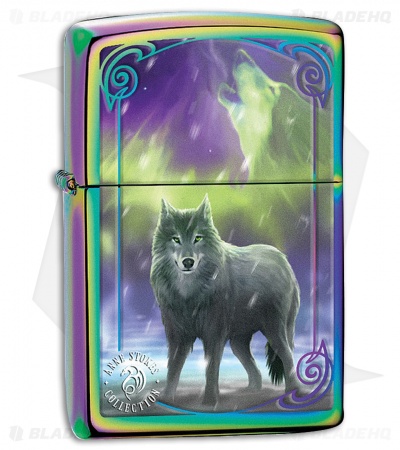 Zippo Lighter Anne Stokes Collection Wolf (Spectrum) 11847 - Blade HQ