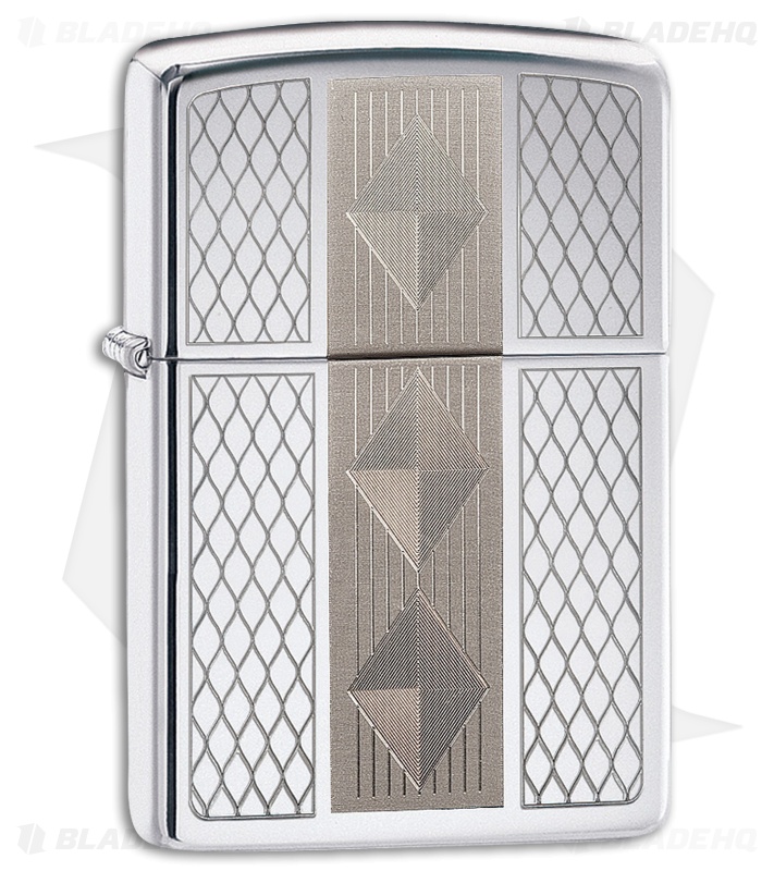 Zippo Lighter Diamond Grill (High Polish Chrome) 12318  